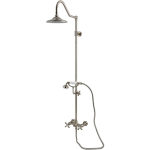 image:imageKingston Brass CCK3668AX Kingston Wall Mount Rain Drop Shower System Brushed Nickel