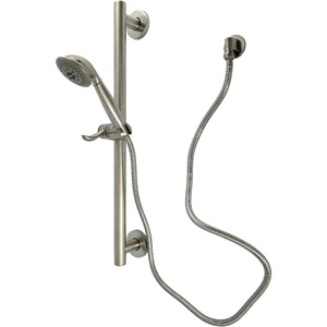 image:imageKingston Brass KAK2528E Made to Match Shower System with SlideGrab Bar and Hand Shower Brushed Nickel