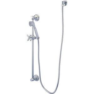 image:imageKingston Brass KAK3322W2 Made To Match Hand Shower Combo with Slide Bar Polished BrassPolished Chrome