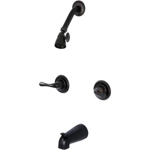 image:imageKingston Brass KB2248YL Yosemite Two Handle Tub Shower Faucet 318 inch Diameter Escutcheon Brushed NickelOil Rubbed Bronze