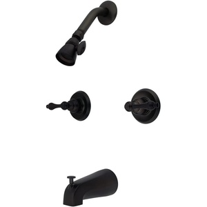 image:imageKingston Brass KB240AL Victorian DoubleHandle Tub and Shower Faucet in Matte BlackOil Rubbed Bronze