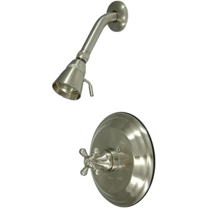 image:imageKingston Brass KB2636BXSO Metropolitan SingleHandle Pressure Balanced Shower Faucet in Polished NickelBrushed Nickel