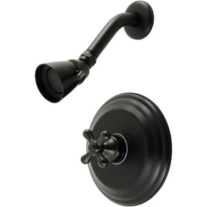 image:imageKingston Brass KB3630AXSO Restoration SingleHandle Pressure Balanced Shower Faucet in Matte BlackMatte Black