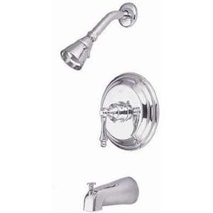 image:imageKingston Brass KB3636AL Restoration SingleHandle Pressure Balanced Tub and Shower Faucet in Polished NickelPolished Chrome