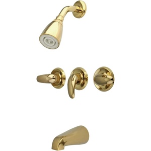 image:imageKingston Brass KB6238LL Legacy Tub and Shower Faucet Brushed Nickel5Inch Spout ReachPolished Brass