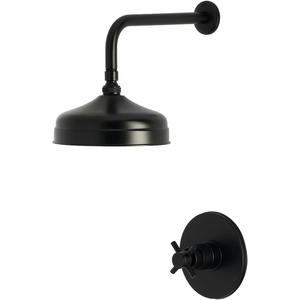 image:imageKingston Brass KB6330DXSO Concord SingleHandle Pressure Balanced Shower Faucet Matte BlackMatte Black