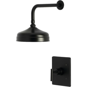 image:imageKingston Brass KB6340CMLSO Manhattan SingleHandle Pressure Balanced Shower Faucet Matte Black
