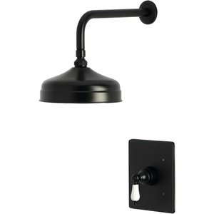 image:imageKingston Brass KB6340PLSO Victorian SingleHandle Pressure Balanced Shower Faucet Matte Black