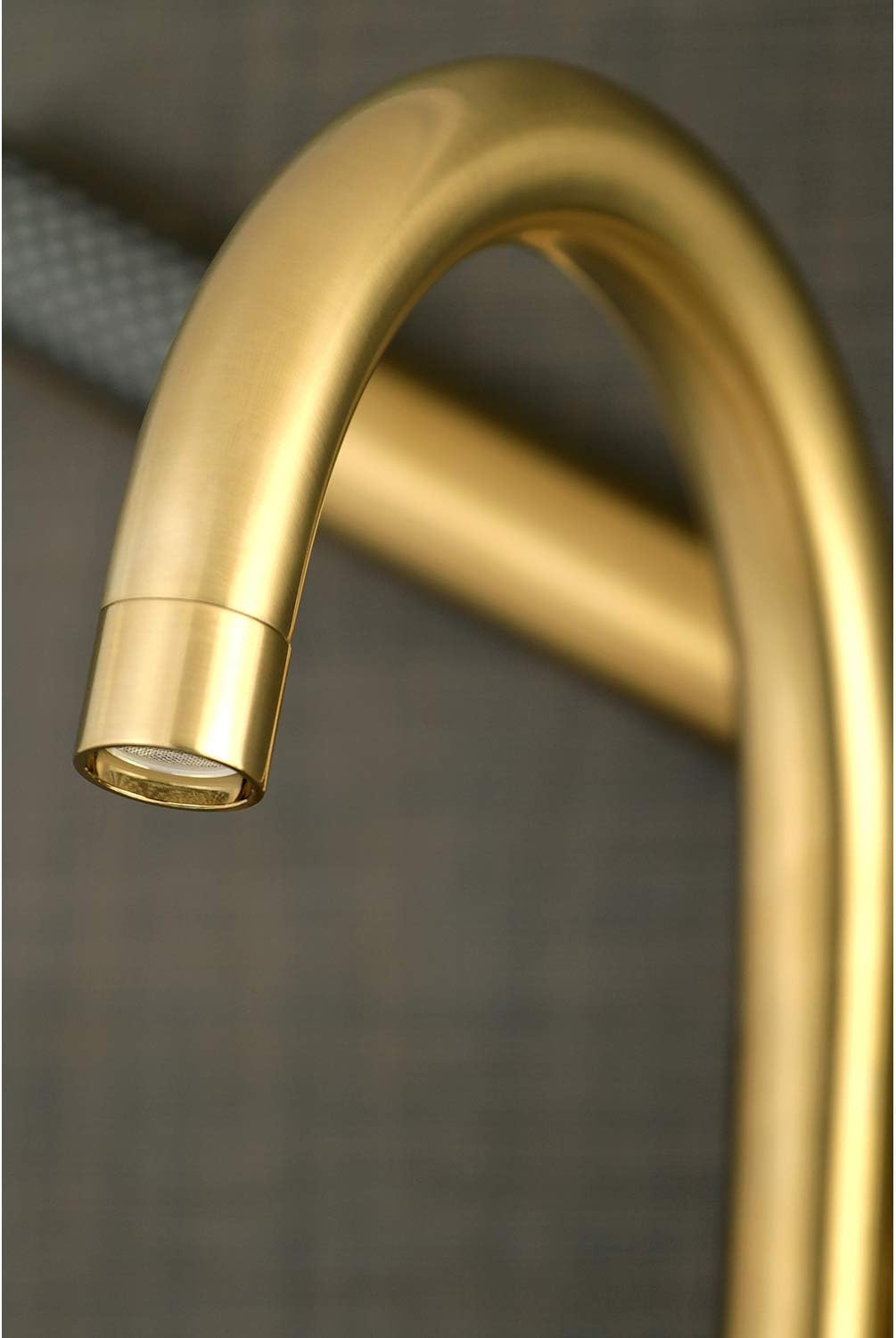 image:imageAqua Vintage AE8158DL Concord 7Inch Adjustable Wall Mount Tub Faucet Brushed NickelBrushed Brass