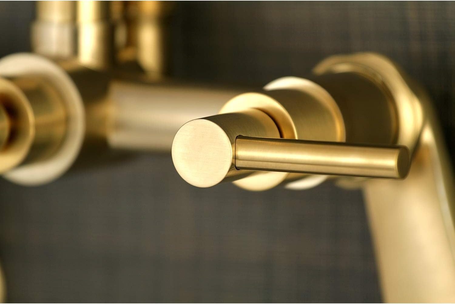 image:imageAqua Vintage AE8158DL Concord 7Inch Adjustable Wall Mount Tub Faucet Brushed NickelBrushed Brass
