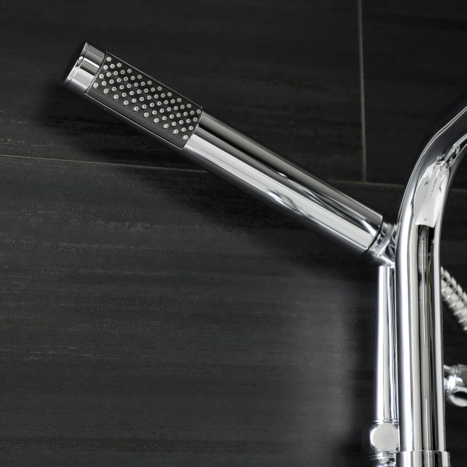 image:imageAqua Vintage AE8450DL Concord Wall Mount Clawfoot Tub Faucet Matte BlackPolished Chrome