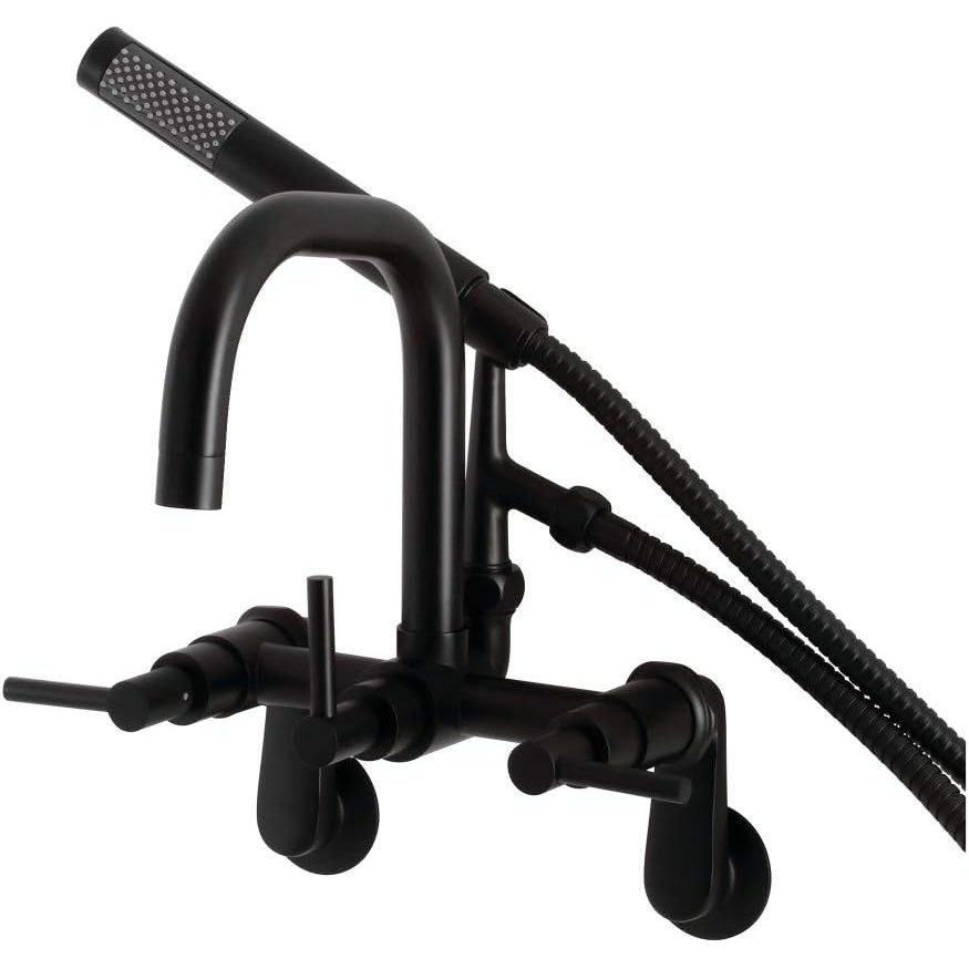 image:imageAqua Vintage AE8450DL Concord Wall Mount Clawfoot Tub Faucet Matte BlackMatte Black