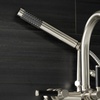 image:imageAqua Vintage AE8150DKL Kaiser 7Inch Adjustable Wall Mount Clawfoot Tub Faucet Matte BlackBrushed Nickel