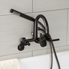 image:imageAqua Vintage AE8150DKL Kaiser 7Inch Adjustable Wall Mount Clawfoot Tub Faucet Matte BlackOil Rubbed Bronze
