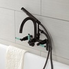 image:imageAqua Vintage AE8150DKL Kaiser 7Inch Adjustable Wall Mount Clawfoot Tub Faucet Matte BlackOil Rubbed Bronze