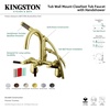 image:imageAqua Vintage AE8150DKL Kaiser 7Inch Adjustable Wall Mount Clawfoot Tub Faucet Matte BlackOil Rubbed Bronze