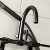 image:imageAqua Vintage AE8150DKL Kaiser 7Inch Adjustable Wall Mount Clawfoot Tub Faucet Matte BlackOil Rubbed Bronze