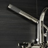 image:imageAqua Vintage AE8150DKL Kaiser 7Inch Adjustable Wall Mount Clawfoot Tub Faucet Matte BlackPolished Nickel