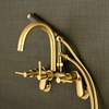 image:imageAqua Vintage AE8158DL Concord 7Inch Adjustable Wall Mount Tub Faucet Brushed NickelBrushed Brass