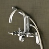 image:imageAqua Vintage AE8158DL Concord 7Inch Adjustable Wall Mount Tub Faucet Brushed NickelPolished Chrome
