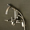 image:imageAqua Vintage AE8158DL Concord 7Inch Adjustable Wall Mount Tub Faucet Brushed NickelPolished Nickel