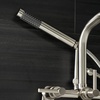 image:imageAqua Vintage AE8450DL Concord Wall Mount Clawfoot Tub Faucet Matte BlackBrushed Nickel