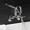 image:imageAqua Vintage AE8450DL Concord Wall Mount Clawfoot Tub Faucet Matte BlackPolished Chrome