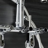 image:imageAqua Vintage AE8450DL Concord Wall Mount Clawfoot Tub Faucet Matte BlackPolished Chrome