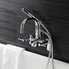 image:imageAqua Vintage AE8450DL Concord Wall Mount Clawfoot Tub Faucet Matte BlackPolished Chrome