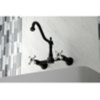 image:imageKingston Brass AE7T7 Aqua Vintage Wall Mount Clawfoot Tub Faucet Brushed BrassAntique Brass