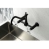 image:imageKingston Brass AE7T7 Aqua Vintage Wall Mount Clawfoot Tub Faucet Brushed BrassAntique Brass