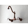image:imageKingston Brass AE7T7 Aqua Vintage Wall Mount Clawfoot Tub Faucet Brushed BrassAntique Copper