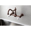 image:imageKingston Brass AE7T7 Aqua Vintage Wall Mount Clawfoot Tub Faucet Brushed BrassAntique Copper