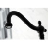 image:imageKingston Brass AE7T7 Aqua Vintage Wall Mount Clawfoot Tub Faucet Brushed BrassMatte Black