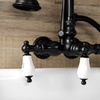 image:imageKingston Brass AE9T0 Aqua Vintage Wall Mount Clawfoot Tub Faucet Matte BlackMatte Black