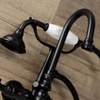 image:imageKingston Brass AE9T0 Aqua Vintage Wall Mount Clawfoot Tub Faucet Matte BlackMatte Black