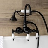 image:imageKingston Brass AE9T0 Aqua Vintage Wall Mount Clawfoot Tub Faucet Matte BlackMatte Black