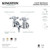 image:imageKingston Brass CC37T5 Vintage Tub Faucet 338Inch Center Oil Rubbed Bronze OilRubbed BronzePolished Brass