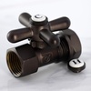 image:imageKingston Brass CC44152X Quarter Turn Valve 12 FIP X 12 or 716Inch Slip Joint Polished BrassOil Rubbed Bronze