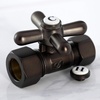 image:imageKingston Brass CC44451X Vintage 58Inch OD X 12Inch OD Compression Straight Stop Valve 218Inch Polished ChromeOil Rubbed Bronze