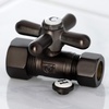 image:imageKingston Brass CC44451X Vintage 58Inch OD X 12Inch OD Compression Straight Stop Valve 218Inch Polished ChromeOil Rubbed Bronze