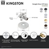 image:imageKingston Brass CC44452XK 58Inch OD X 12Inch OD Comp QuarterTurn Straight Stop Valve with Flange Polished Brass