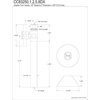 image:imageKingston Brass CC83252DX Concord 12 Sweat x 38 OD Comp Straight Shut Off Valve with 5 Extension Polished Brass