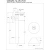 image:imageKingston Brass CC83256X 12 Sweat x 38 OD Comp Straight Shut Off Valve with 5 Extension Polished NickelPolished Nickel