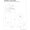 image:imageKingston Brass CC83257DL 12 Sweat x 38 OD Comp Straight Shut Off Valve with 5 Extension Brushed BrassBrushed Brass