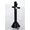 image:imageKingston Brass CC83257X 12 Sweat x 38 OD Comp Straight Shut Off Valve with 5 Extension Brushed BrassMatte Black