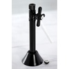 image:imageKingston Brass CC83257X 12 Sweat x 38 OD Comp Straight Shut Off Valve with 5 Extension Brushed BrassMatte Black