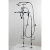 image:imageKingston Brass CCK103T8 VintageAqua Eden Tub Filler Combo with Lever Handle and Supply Lines Brushed NickelPolished Chrome