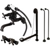 image:imageKingston Brass CCK225AB Vintage Wall Mount Clawfoot Tub Faucet Package with Supply Line Antique BrassOil Rubbed Bronze