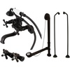image:imageKingston Brass CCK225AB Vintage Wall Mount Clawfoot Tub Faucet Package with Supply Line Antique BrassOil Rubbed Bronze